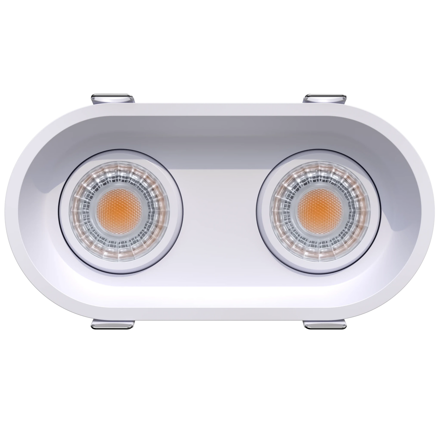 GDL-G23302Goodlite G - 23302 3" 15W 2 Head Oval Trim Gimbal Selectable CCT