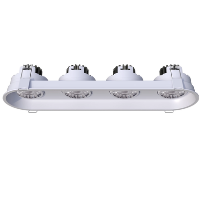 GDL-G23304Goodlite G - 23304 3" 30W 4 Head Oval Trim Gimbal Selectable CCT