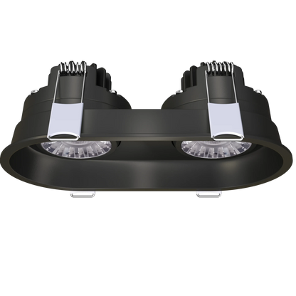 GDL-G23312Goodlite G - 23312 3" 15W 2 Head Oval Trim Gimbal Selectable CCT