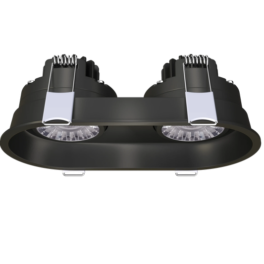 GDL-G23312Goodlite G - 23312 3" 15W 2 Head Oval Trim Gimbal Selectable CCT