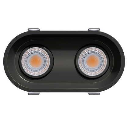 GDL-G23312Goodlite G - 23312 3" 15W 2 Head Oval Trim Gimbal Selectable CCT