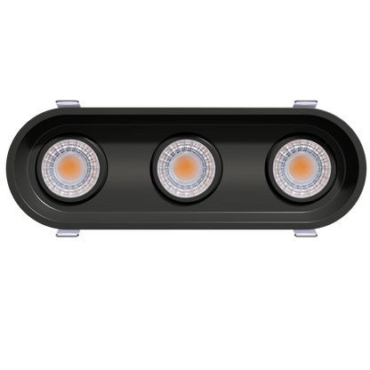 GDL-G23313Goodlite G - 23313 3" 23W 3 Head Oval Trim Gimbal Selectable CCT