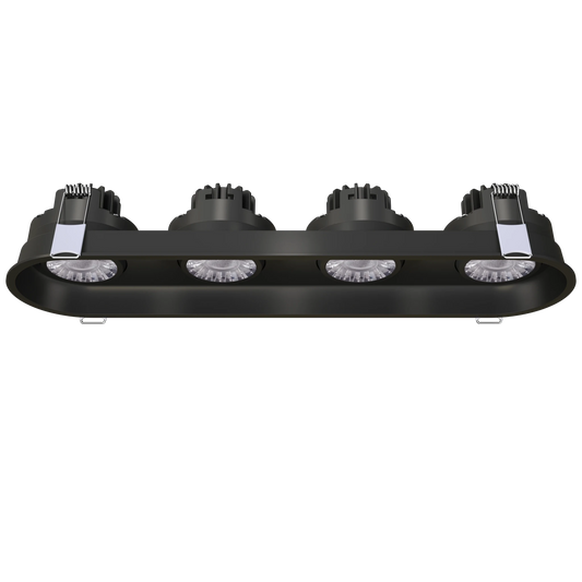 GDL-G23314Goodlite G - 23314 3" 30W 4 Head Oval Trim Gimbal Selectable CCT