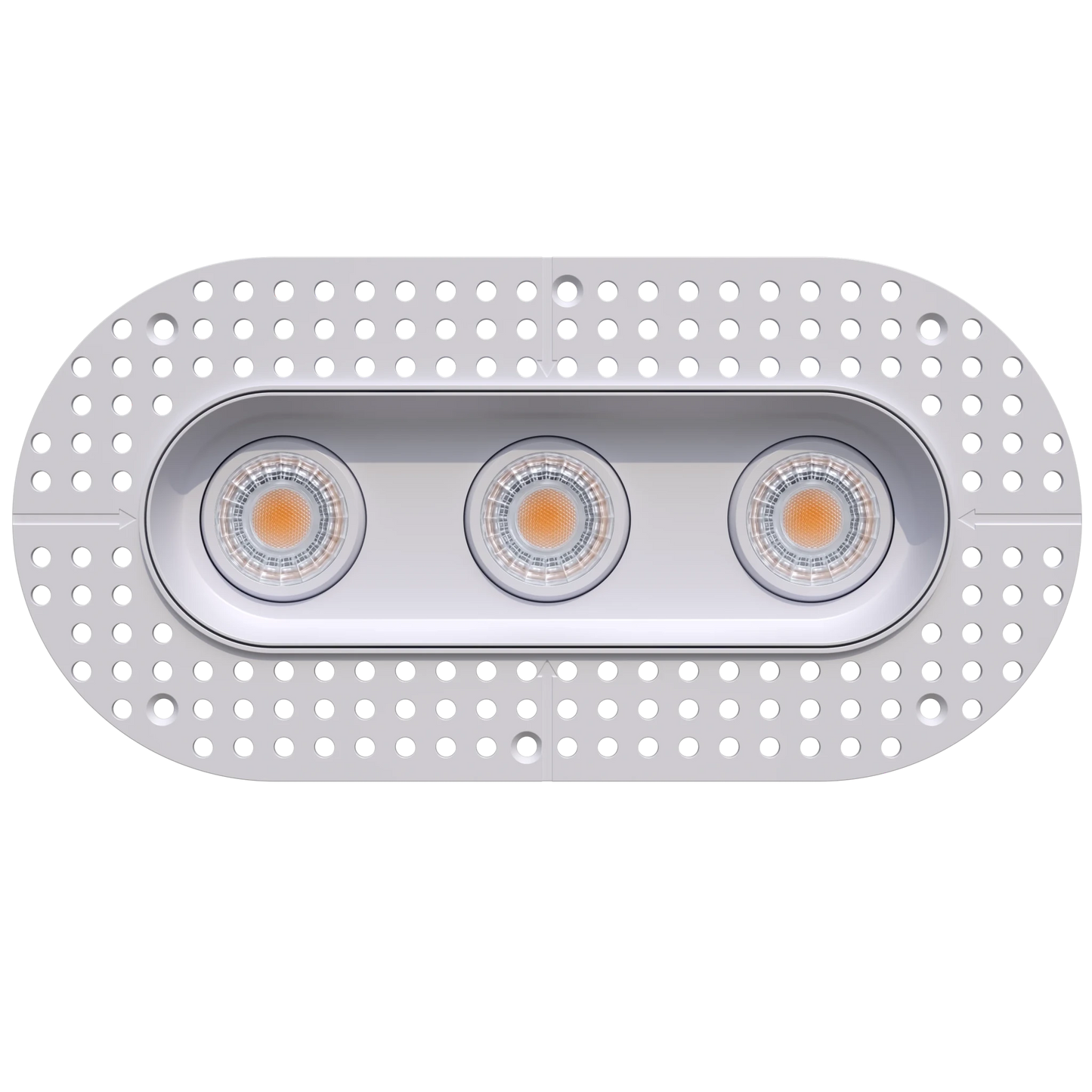 GDL-G23323Goodlite G - 23323 3" 23W 3 Head Oval Trimless Gimbal Selectable CCT