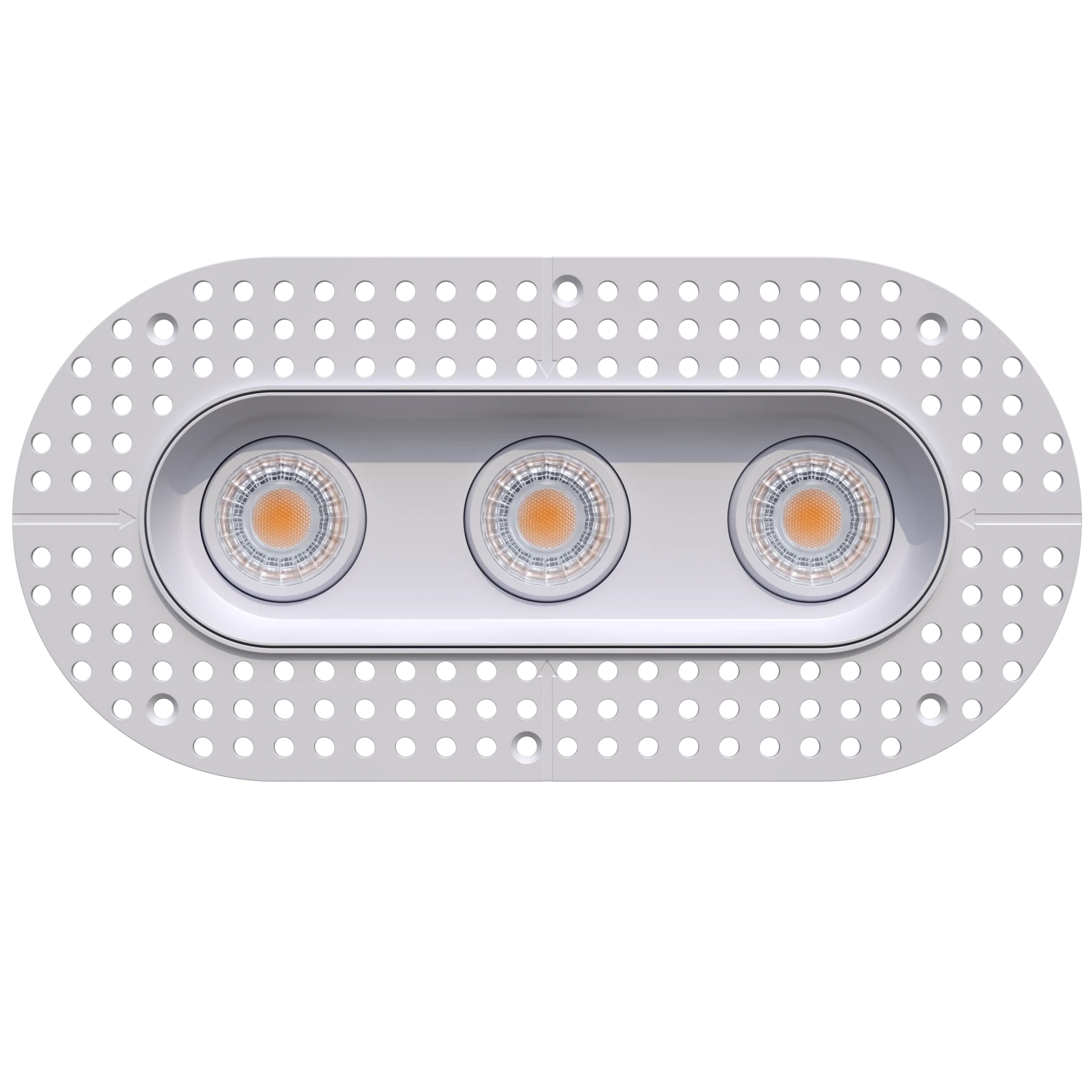 GDL-G23323Goodlite G - 23323 3" 23W 3 Head Oval Trimless Gimbal Selectable CCT