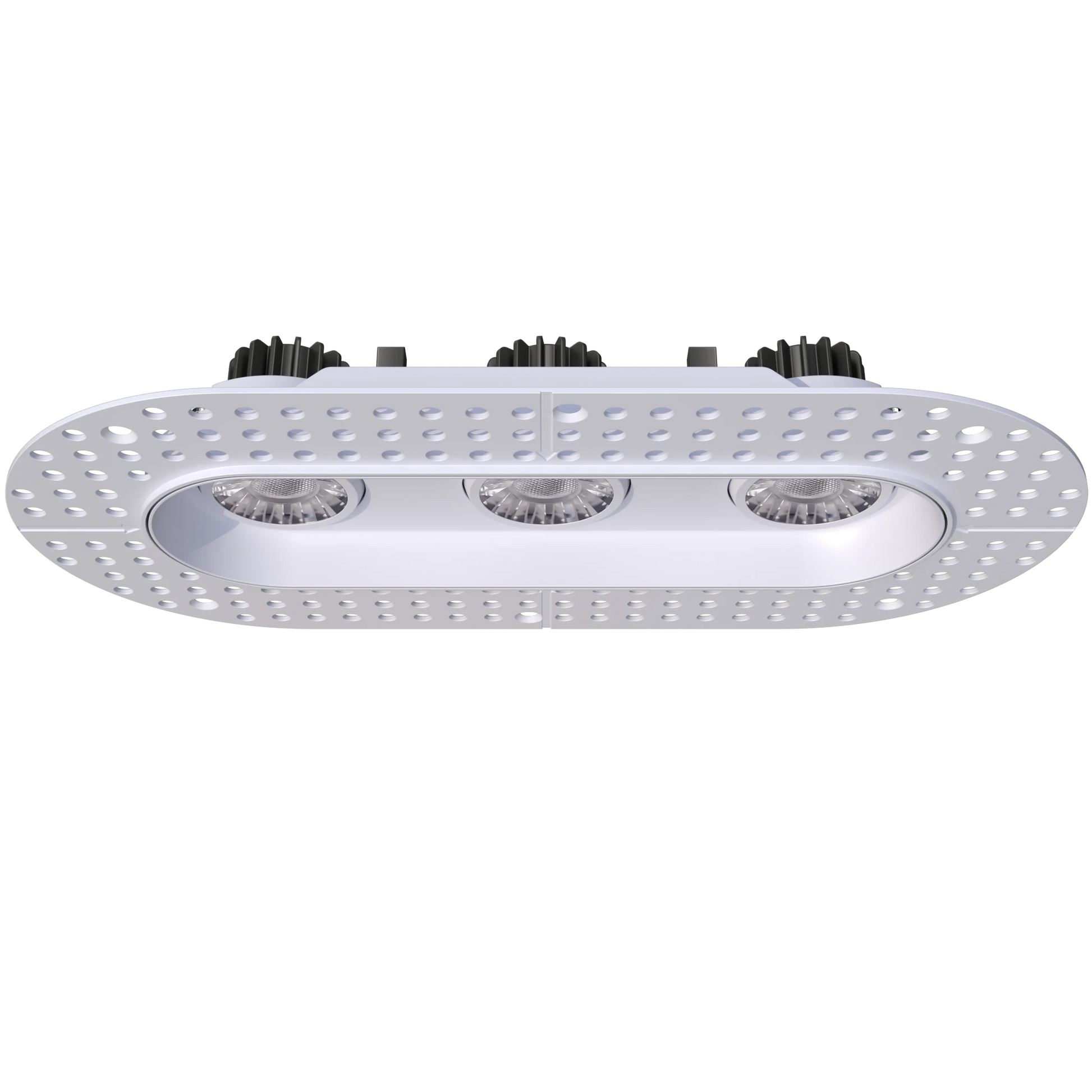 GDL-G23323Goodlite G - 23323 3" 23W 3 Head Oval Trimless Gimbal Selectable CCT