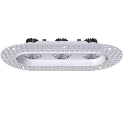 GDL-G23323Goodlite G - 23323 3" 23W 3 Head Oval Trimless Gimbal Selectable CCT