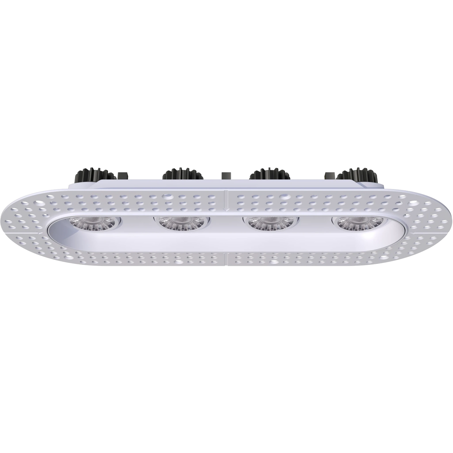 GDL-G23324Goodlite G - 23324 3" 30W 4 Head Oval Trimless Gimbal Selectable CCT