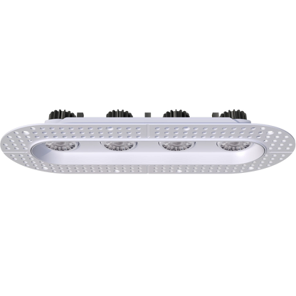GDL-G23324Goodlite G - 23324 3" 30W 4 Head Oval Trimless Gimbal Selectable CCT