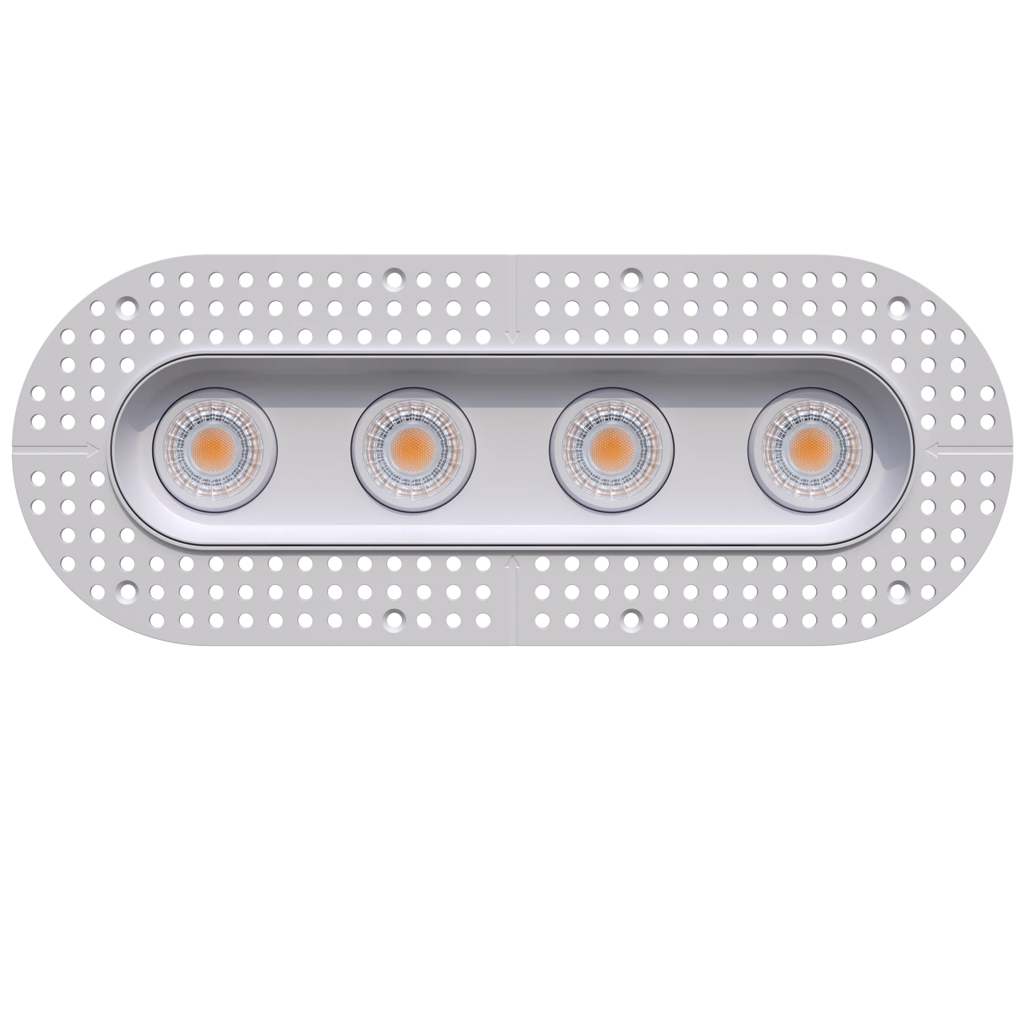 GDL-G23324Goodlite G - 23324 3" 30W 4 Head Oval Trimless Gimbal Selectable CCT