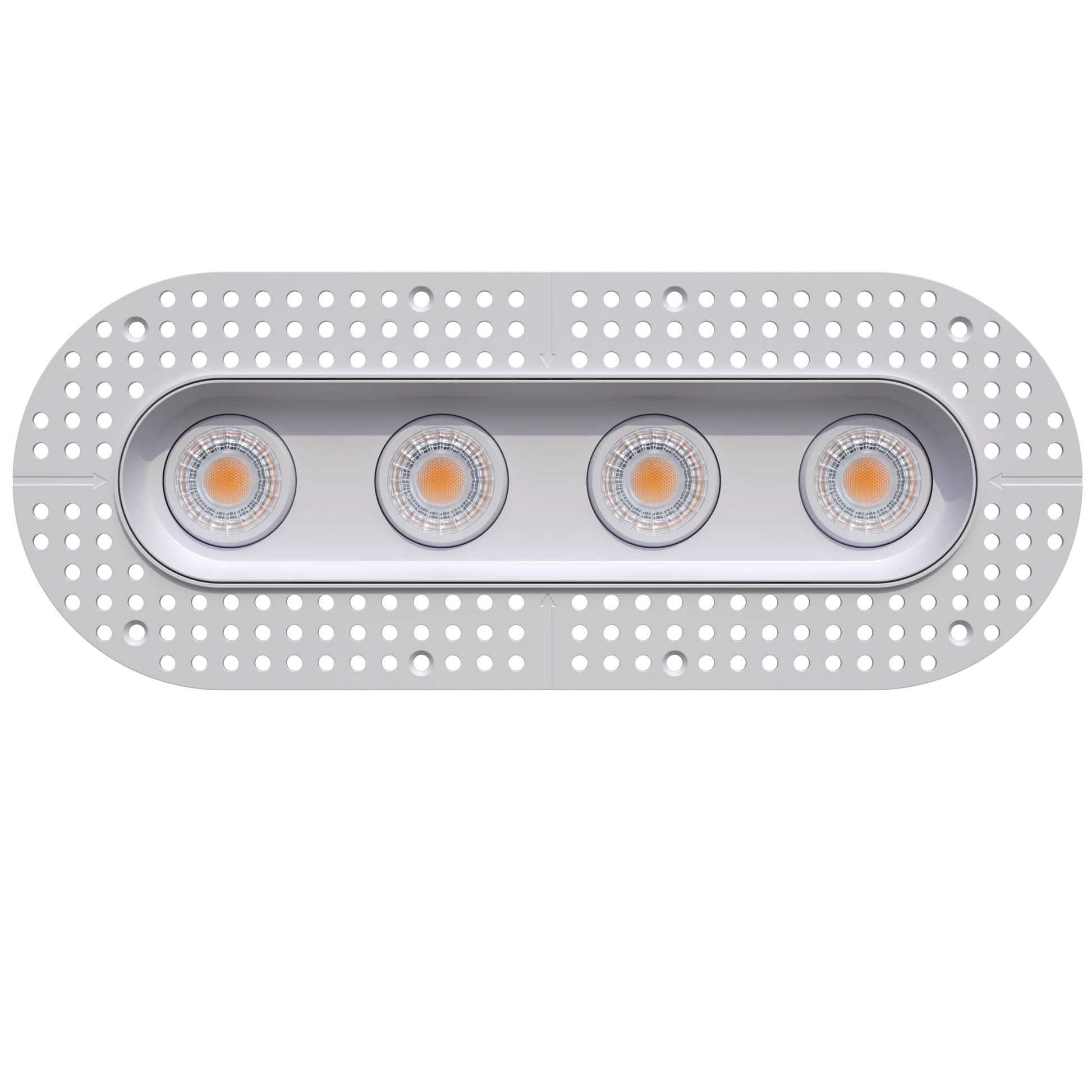 GDL-G23324Goodlite G - 23324 3" 30W 4 Head Oval Trimless Gimbal Selectable CCT