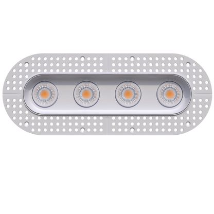 GDL-G23324Goodlite G - 23324 3" 30W 4 Head Oval Trimless Gimbal Selectable CCT