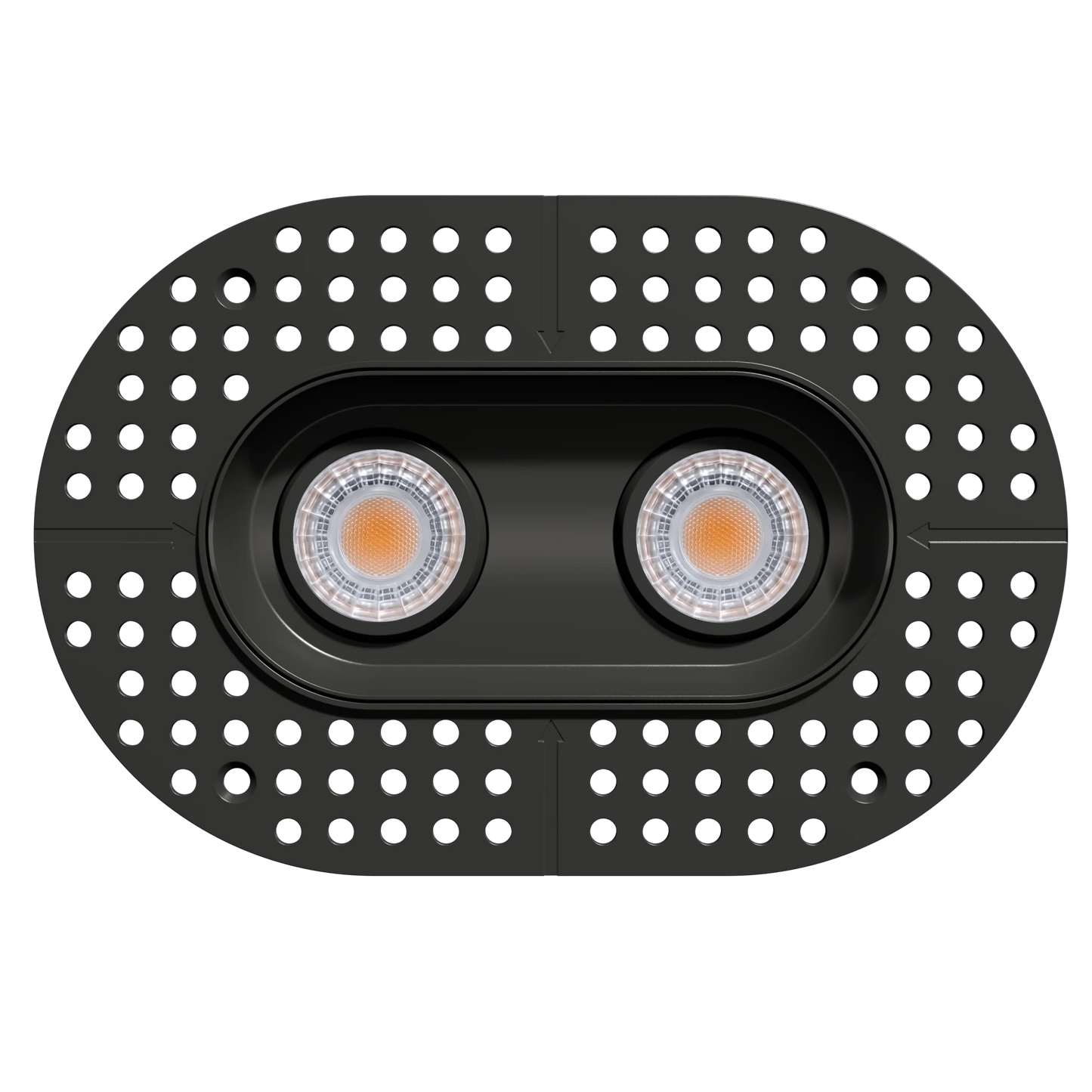 GDL-G23332Goodlite G - 23332 3" 15W 2 Head Oval Trimless Gimbal Selectable CCT