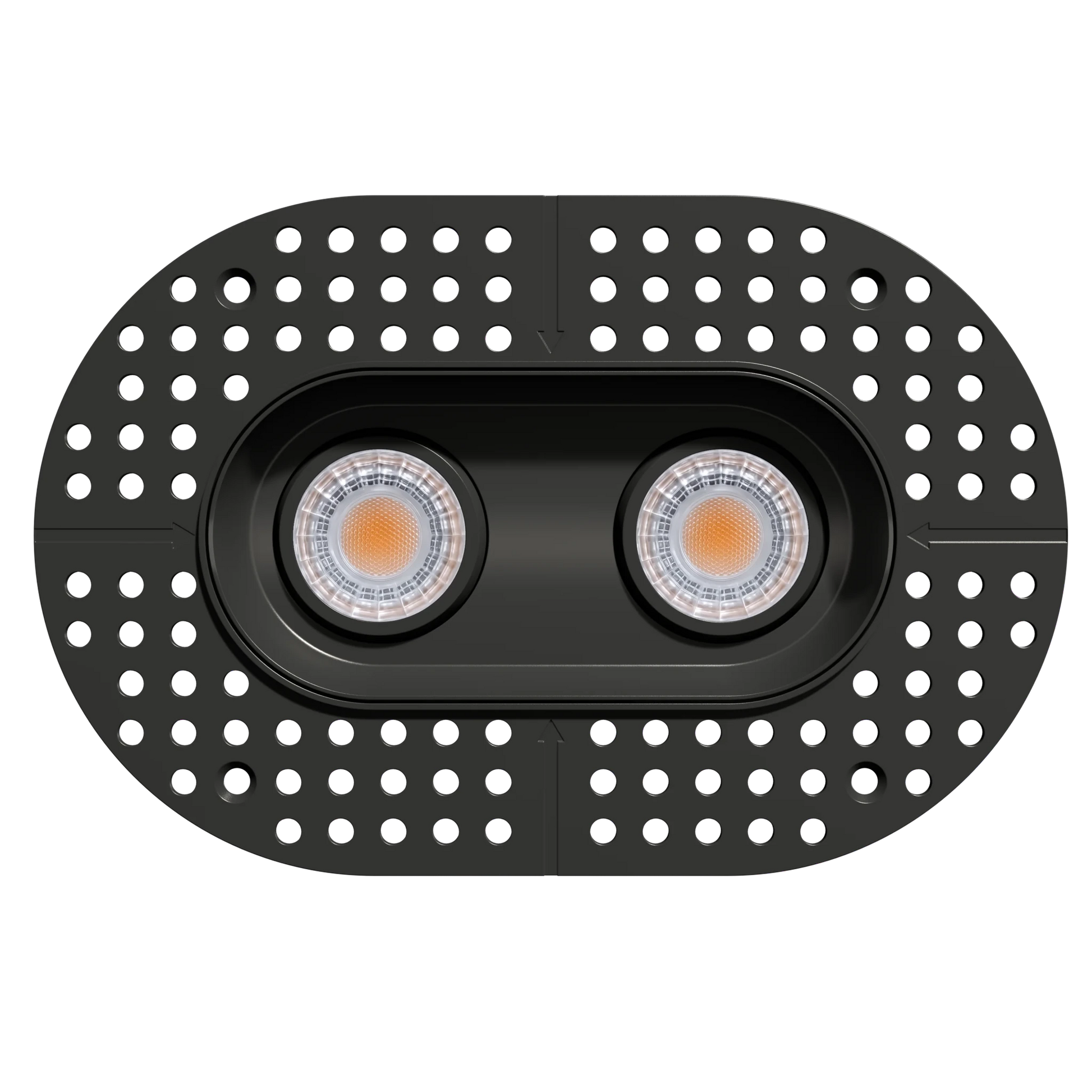 GDL-G23332Goodlite G - 23332 3" 15W 2 Head Oval Trimless Gimbal Selectable CCT