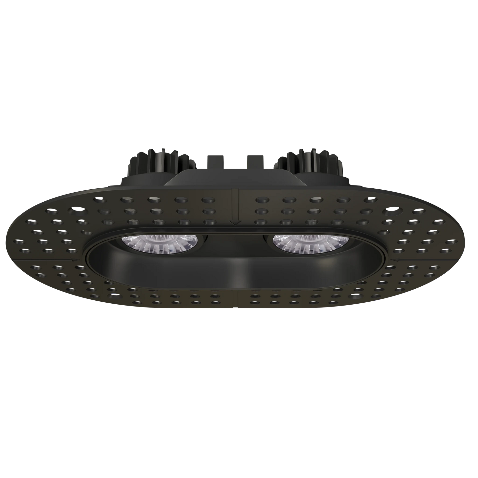 GDL-G23332Goodlite G - 23332 3" 15W 2 Head Oval Trimless Gimbal Selectable CCT