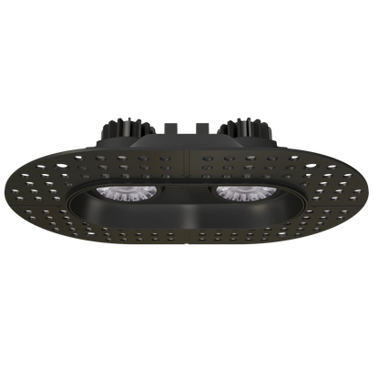 GDL-G23332Goodlite G - 23332 3" 15W 2 Head Oval Trimless Gimbal Selectable CCT