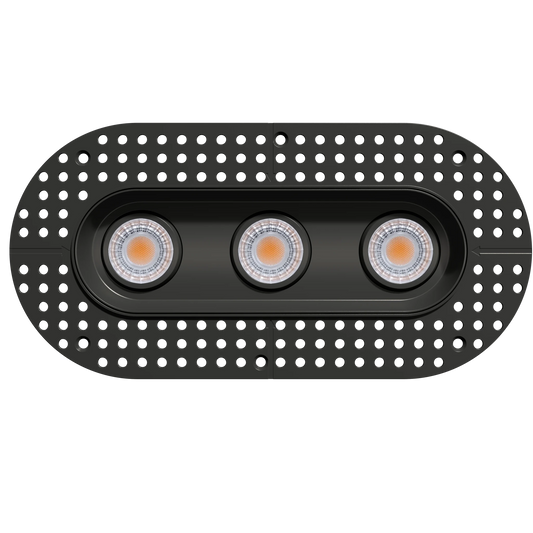 GDL-G23333Goodlite G - 23333 3" 23W 3 Head Oval Trimless Gimbal Selectable CCT