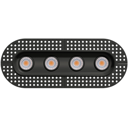GDL-G23334Goodlite G - 23334 3" 30W 4 Head Oval Trimless Gimbal Selectable CCT