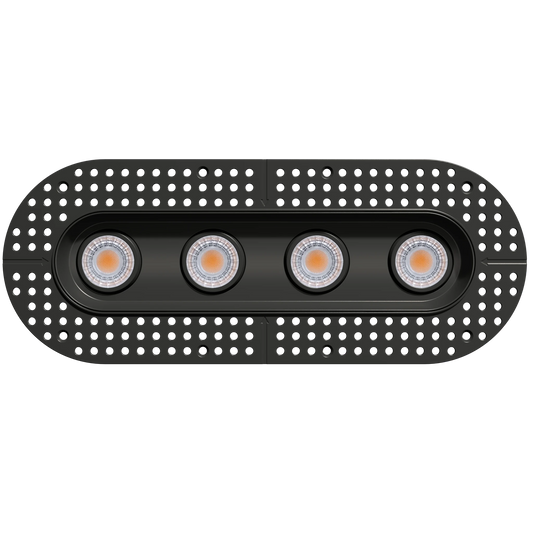 GDL-G23334Goodlite G - 23334 3" 30W 4 Head Oval Trimless Gimbal Selectable CCT