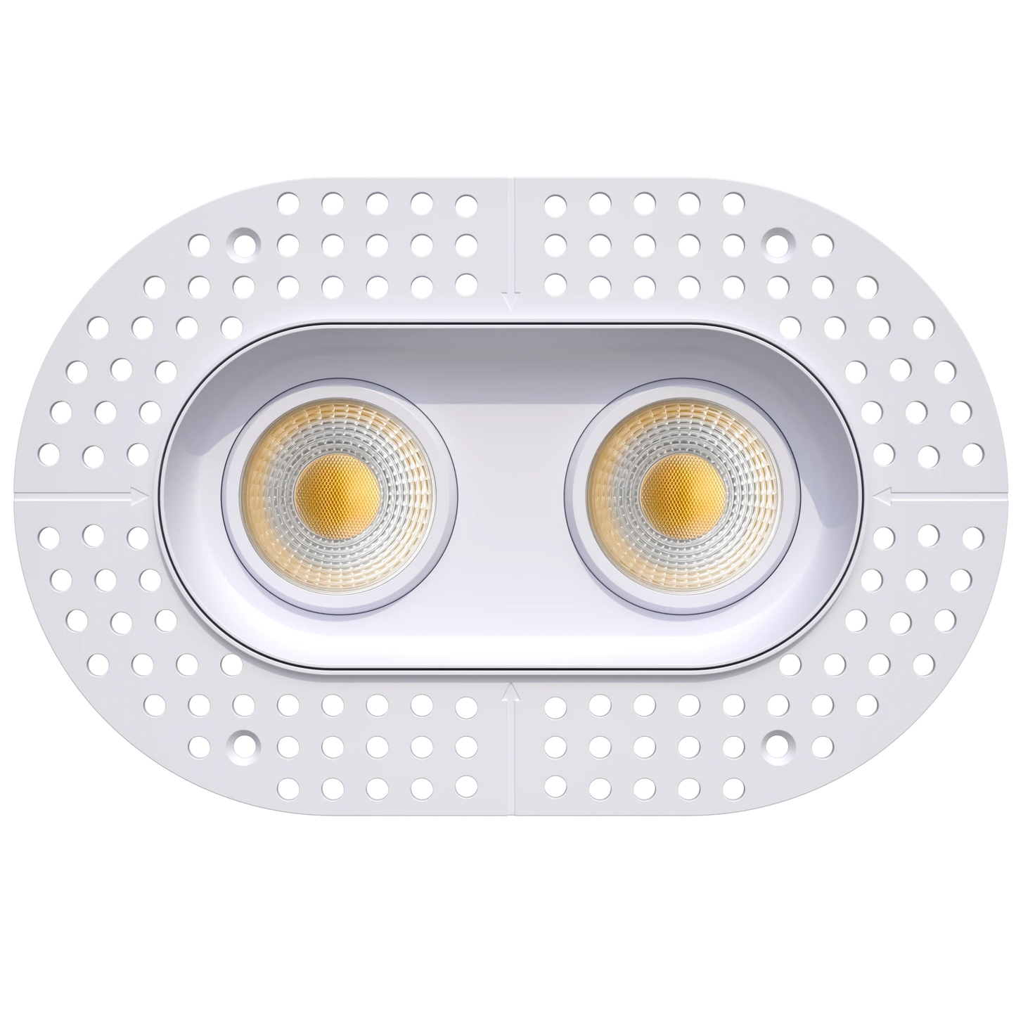 GDL-G23362Goodlite G - 23362 3.5" 28W 2 Head Oval Trimless Gimbal Selectable CCT