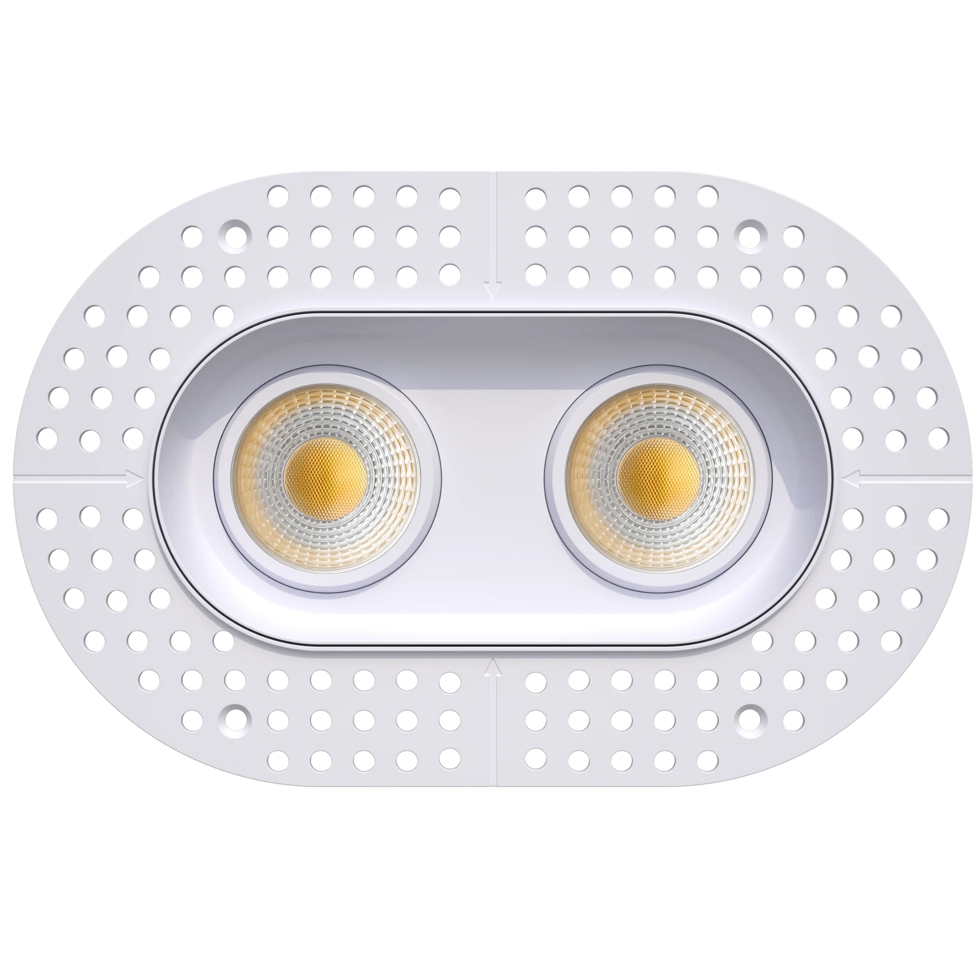 GDL-G23362Goodlite G - 23362 3.5" 28W 2 Head Oval Trimless Gimbal Selectable CCT
