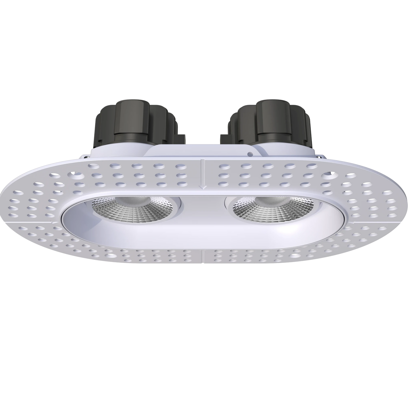 GDL-G23362Goodlite G - 23362 3.5" 28W 2 Head Oval Trimless Gimbal Selectable CCT