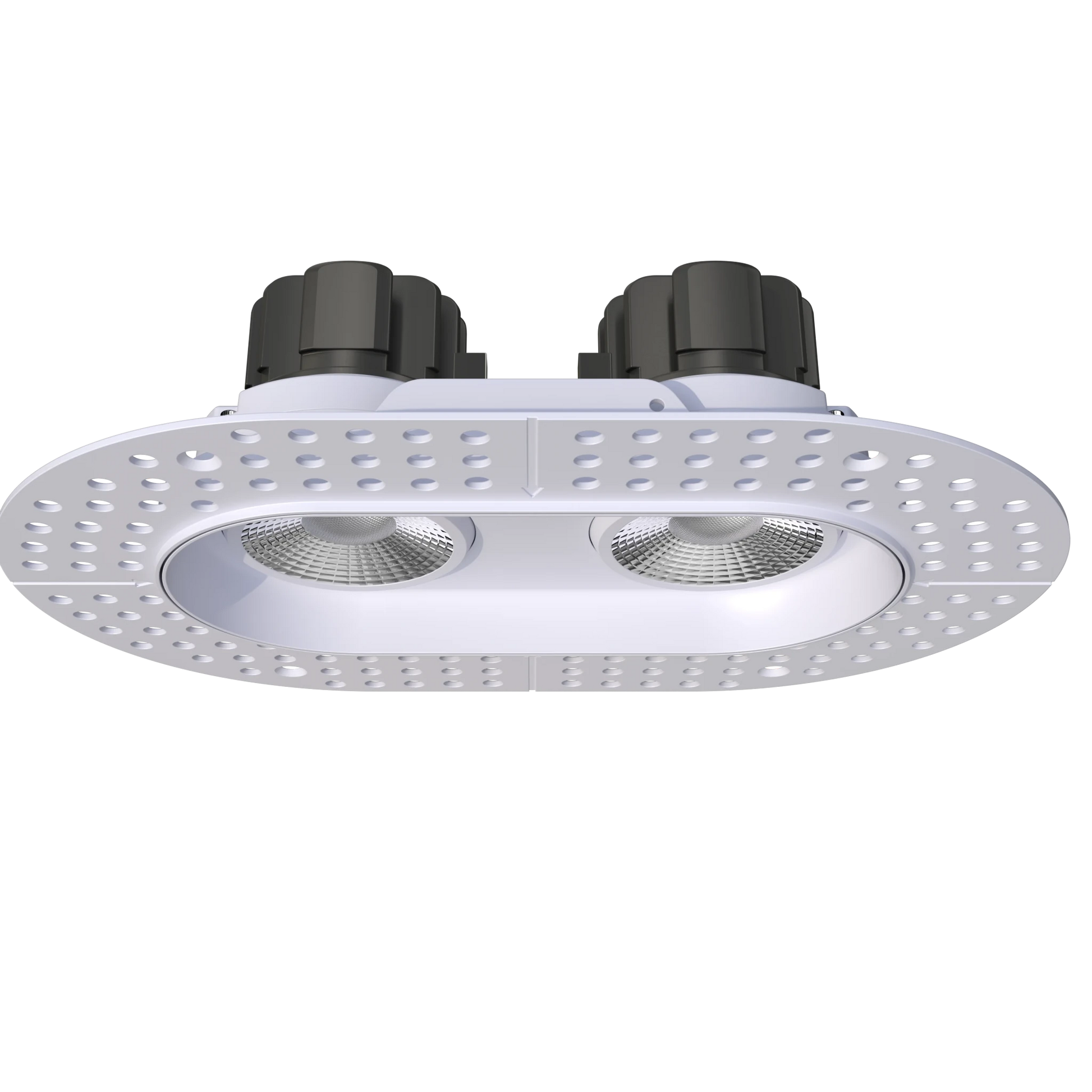 GDL-G23362Goodlite G - 23362 3.5" 28W 2 Head Oval Trimless Gimbal Selectable CCT