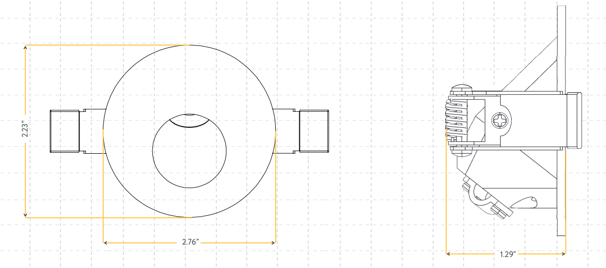 GDL - G48200Goodlite G - 48200 5W Round Clip In LED Step Light Selectable CCT