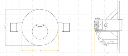 GDL - G48200Goodlite G - 48200 5W Round Clip In LED Step Light Selectable CCT