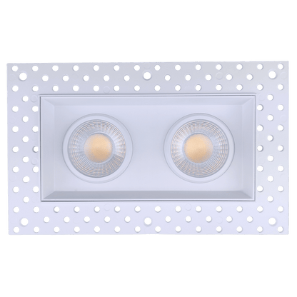 GDL - G95624Goodlite G - 95624 3.5″ 28W 2 Head Gimbal Trimless Spotlight Selectable CCT