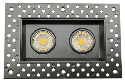 GDL - G95721Goodlite G - 95721 3″ 15W 2 Head Gimbal Trimless Spotlight Selectable CCT