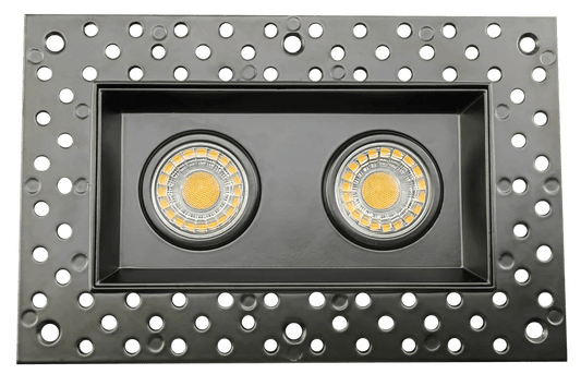 GDL - G95721Goodlite G - 95721 3″ 15W 2 Head Gimbal Trimless Spotlight Selectable CCT