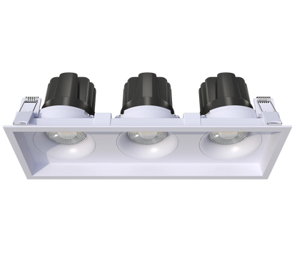 GDL-G98743Goodlite G - 98743 3.5" 60W Three Head Gimbal Selectable CCT + Wattage