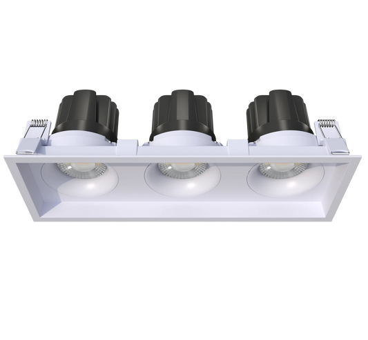 GDL-G98743Goodlite G - 98743 3.5" 60W Three Head Gimbal Selectable CCT + Wattage