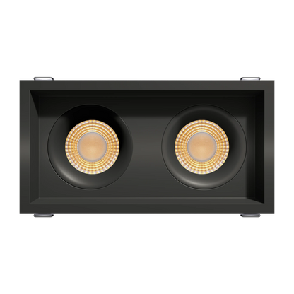 GDL-G98752Goodlite G-98752 3.5" 40W Dual Head Gimbal Selectable CCT + Wattage