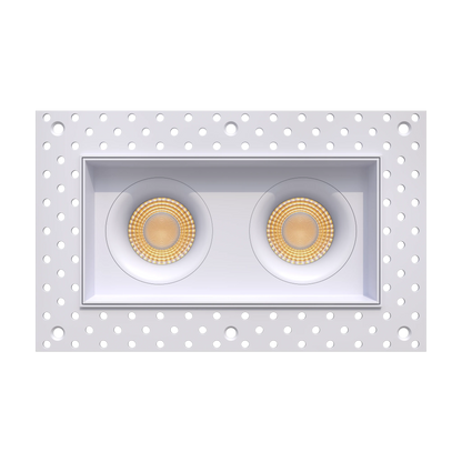 GDL-G98762Goodlite G - 98762 3.5" Trimless 40W Dual Head Gimbal Selectable CCT + Wattage
