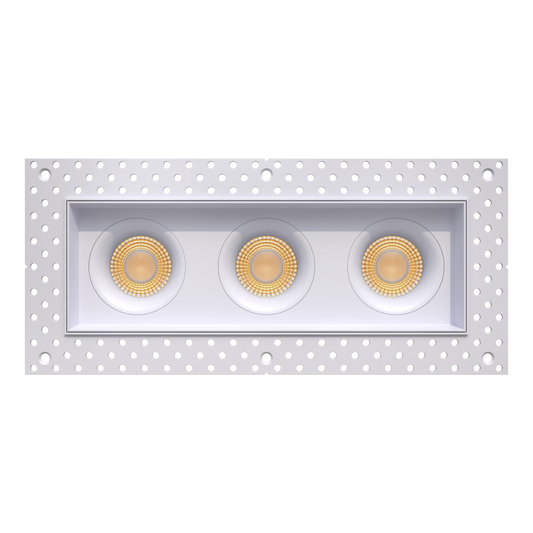 GDL-G98763Goodlite G-98763 3.5" Trimless 60W Three Head Gimbal Selectable CCT + Wattage
