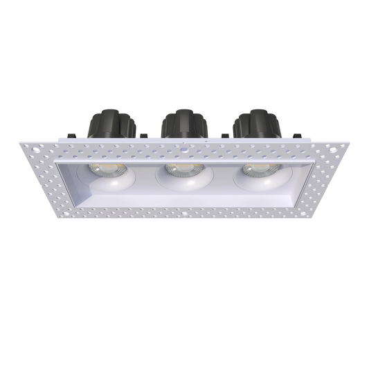 GDL-G98763Goodlite G-98763 3.5" Trimless 60W Three Head Gimbal Selectable CCT + Wattage