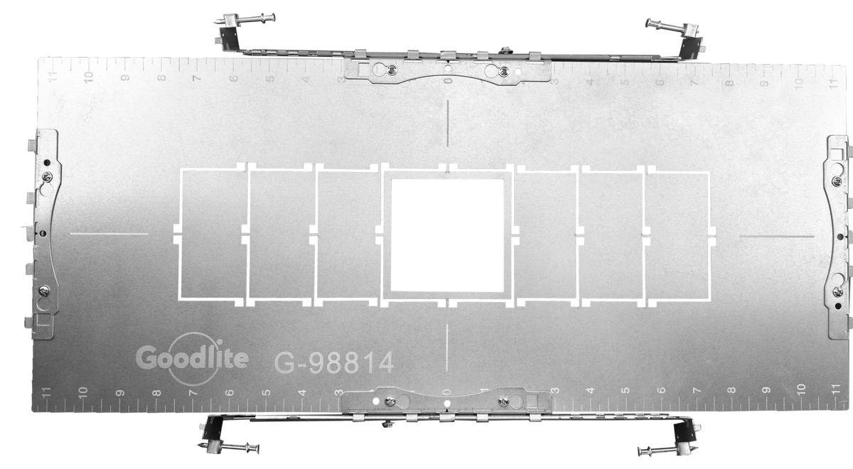 GDL-G98814Goodlite G-98814 Multiple Mounting Construction Rough In Plate Trimmed Altair Series