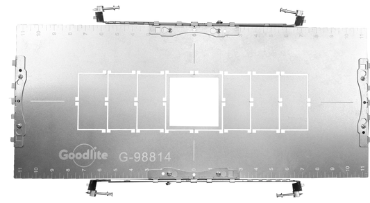 GDL-G98814Goodlite G-98814 Multiple Mounting Construction Rough In Plate Trimmed Altair Series