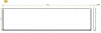 GDL-G12022Goodlite GLAWRE` G12022 50W LED 1X4 Surface Mount Panel Selectable CCT/Wattage