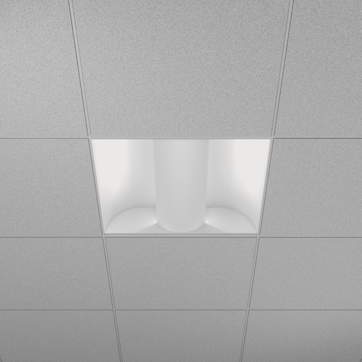 GDL-G98000Goodlite Neptune Indirect Center Net Basket Troffer 2x2 50W LED Selectable CCT