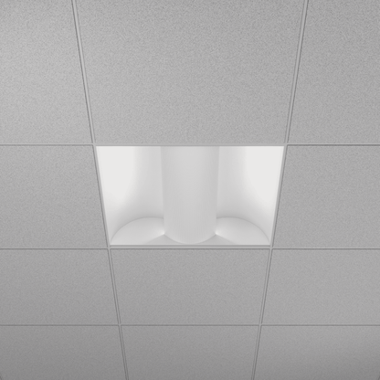GDL-G98000Goodlite Neptune Indirect Center Net Basket Troffer 2x2 50W LED Selectable CCT
