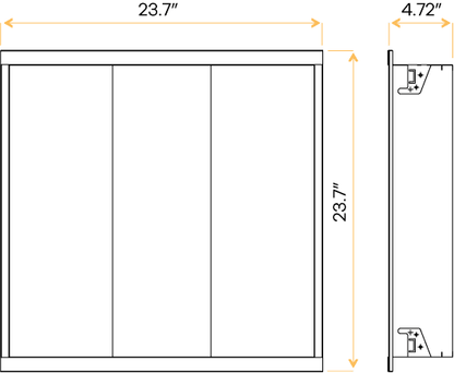 GDL-G98000Goodlite Neptune Indirect Center Net Basket Troffer 2x2 50W LED Selectable CCT