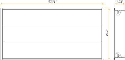 GDL-G98002Goodlite Neptune Indirect Center Net Basket Troffer 2x4 70W LED Selectable CCT
