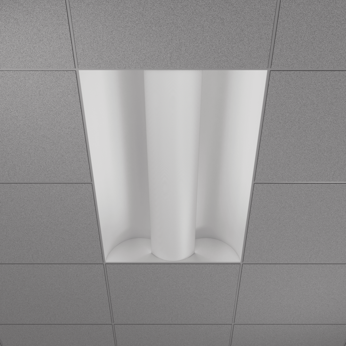 GDL-G98002Goodlite Neptune Indirect Center Net Basket Troffer 2x4 70W LED Selectable CCT