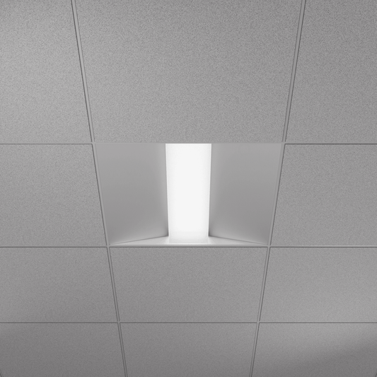 GDL-G98010Goodlite Neptune Square Center Basket Troffer 2x2 50W LED Selectable CCT