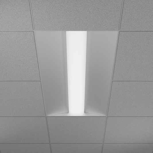 GDL-G98012Goodlite Neptune Square Center Basket Troffer 2x4 70W LED Selectable CCT