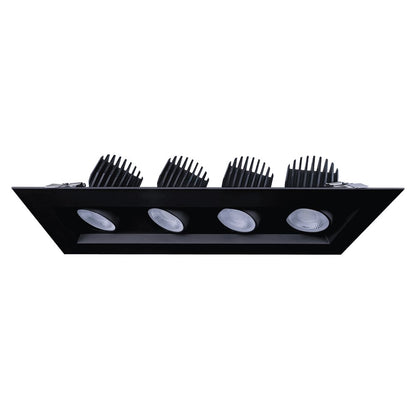 GDL - G99124Goodlite Saturn G - 99124 4″ 112W 4 Head LED Gimbal Selectable CCT/Wattage
