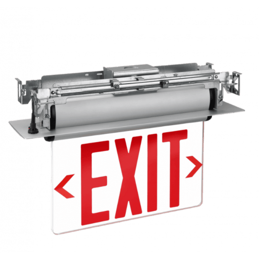 GBL-NYEX603GreenBeam EXILINE 8" NYC Approved Edge-Lit LED Exit Sign, Red